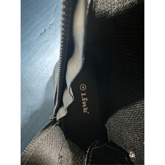 Forever Link Girl's Chief-88K Military Ankle Boots Patent Leather Size 4 - Picture 5 of 5